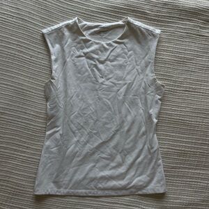 Banana Republic White Muscle Tee